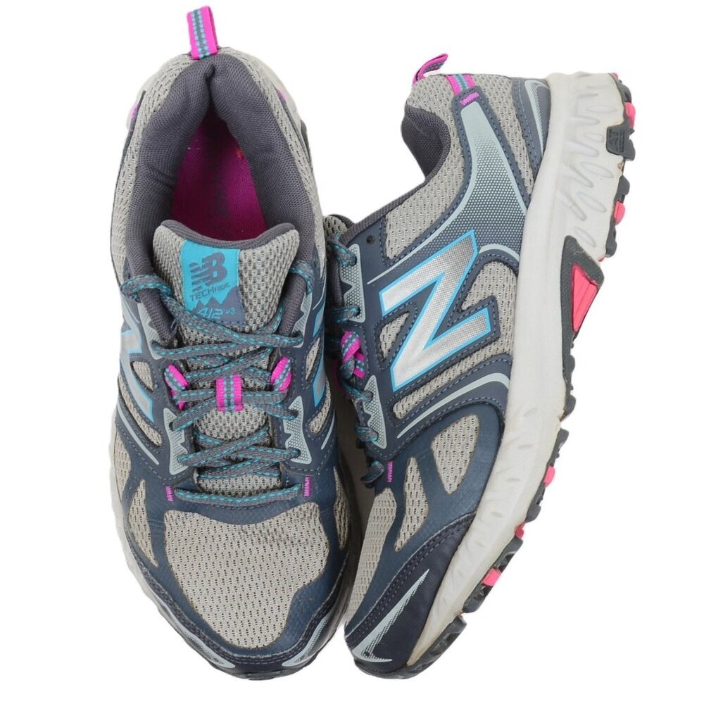 New Balance 412v3 Womens‎ Trail Athletic Running Shoes Gray Blue Sz 9